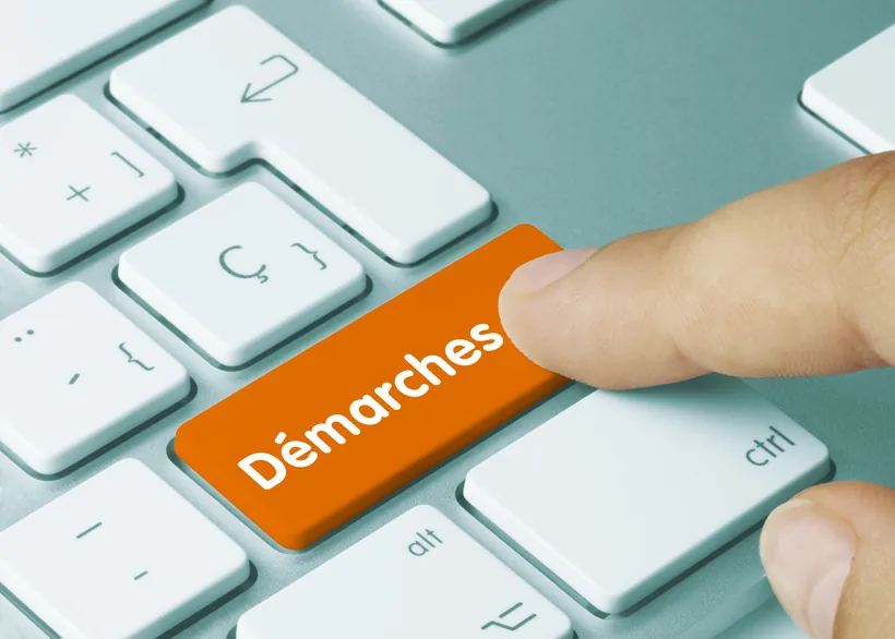 Touche de clavier « Démarches »